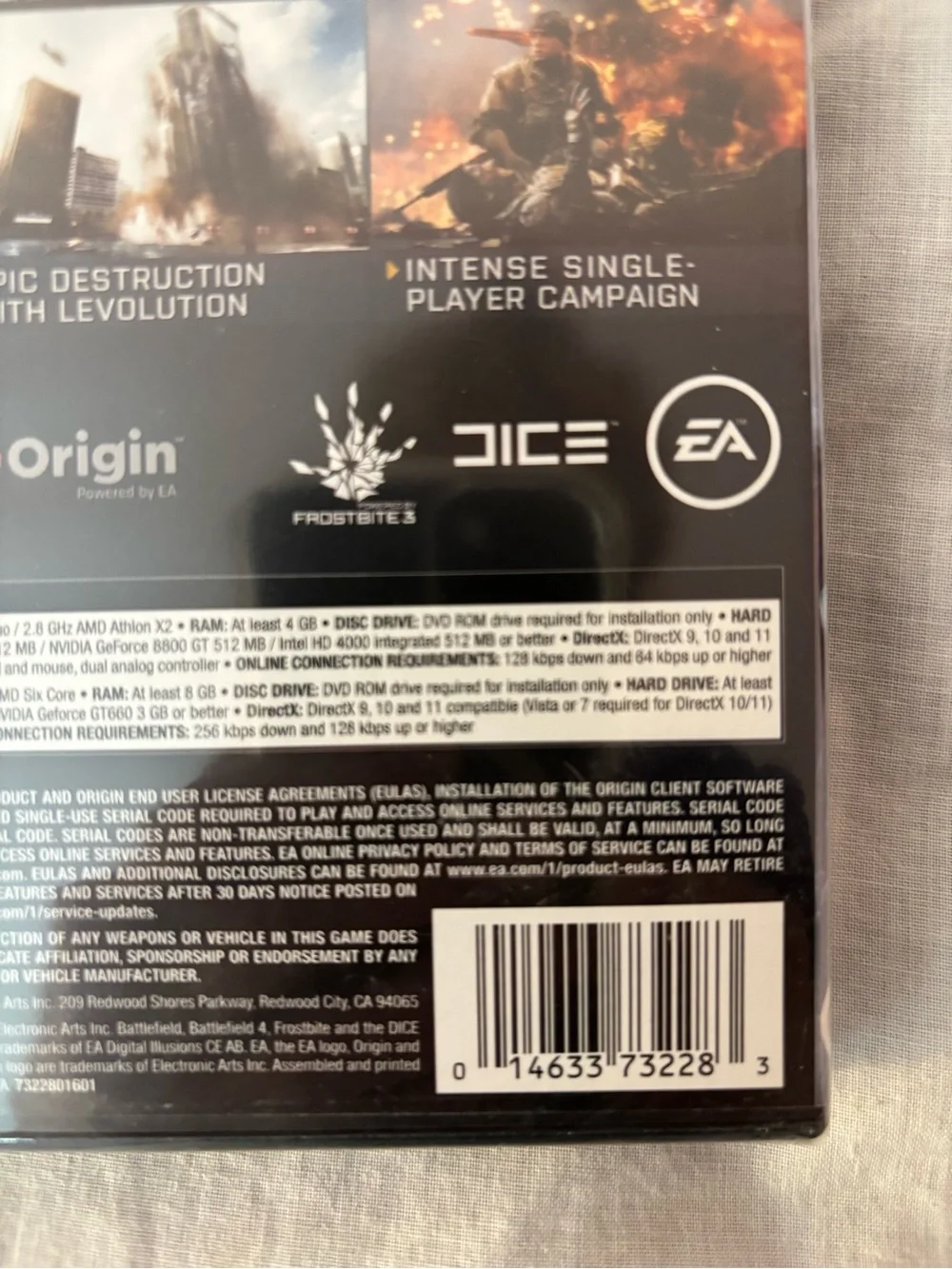 Battlefield 4 PC DVD-ROM game, factory sealed, mature17+